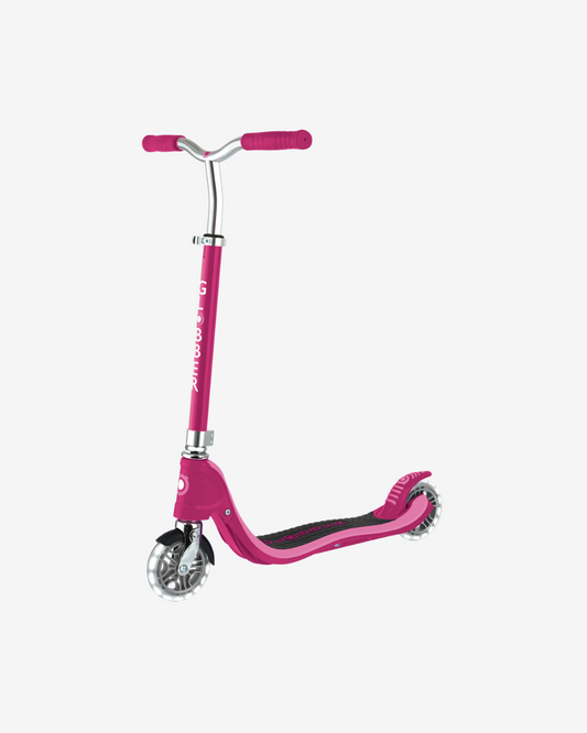 Globber Flow 125 Scooter with Light Up Wheels | Ruby