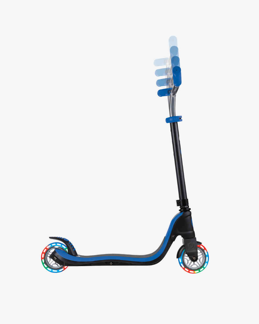 Globber Flow 125 Scooter With Lights | Black/Blue