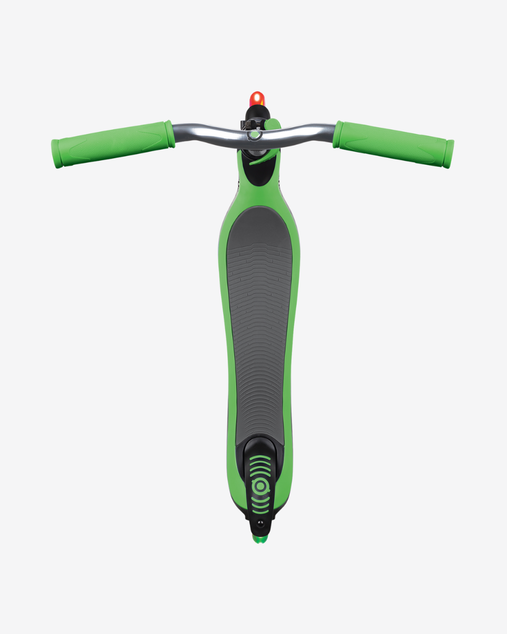 Globber Flow 125 Scooter With Lights | Black /Neon Green