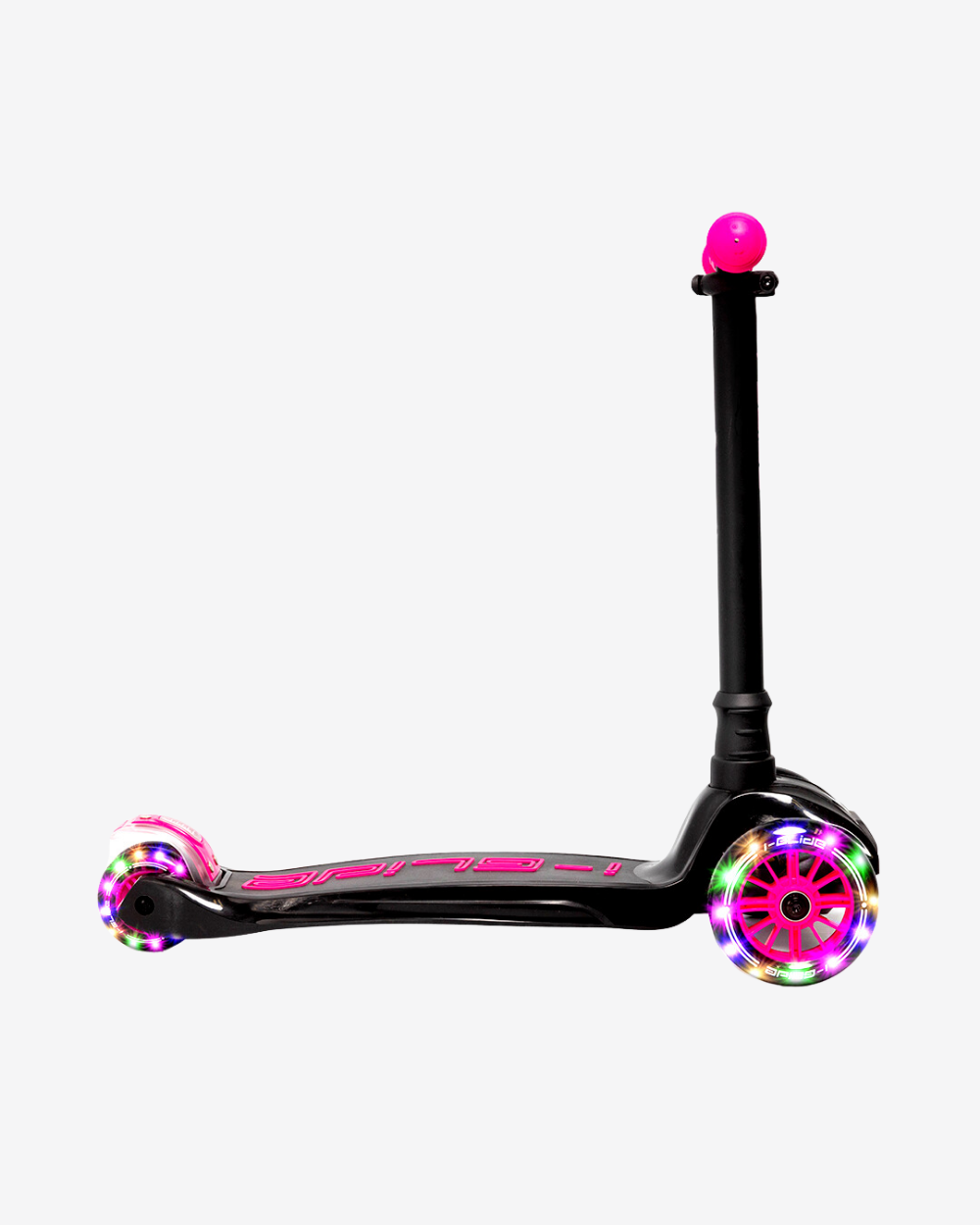 I-GLIDE 3 Wheel Kids Scooter | Black/Pink