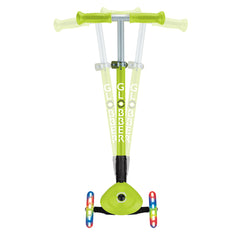 Globber Primo 3 Wheel Kids Scooter Foldable | Light Up Lime Green