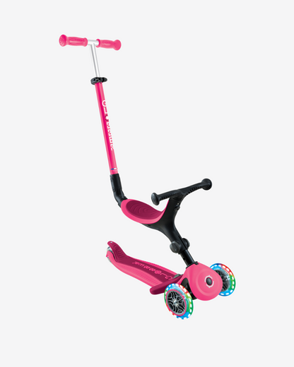 Globber GO UP Active with Lights | Fuchsia / Dark Pink