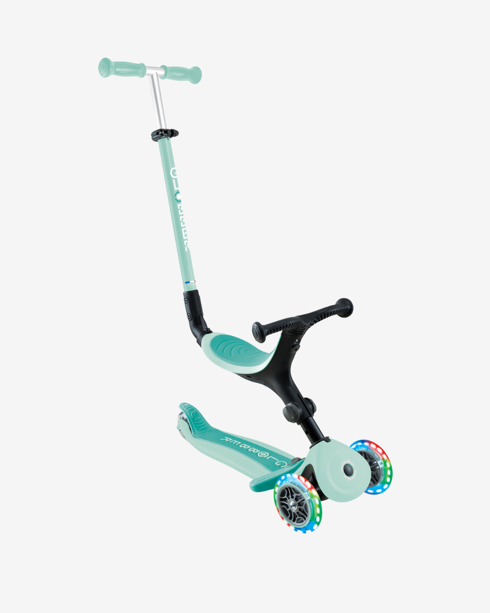 Globber GO UP Active with Lights | Mint / Dark Mint