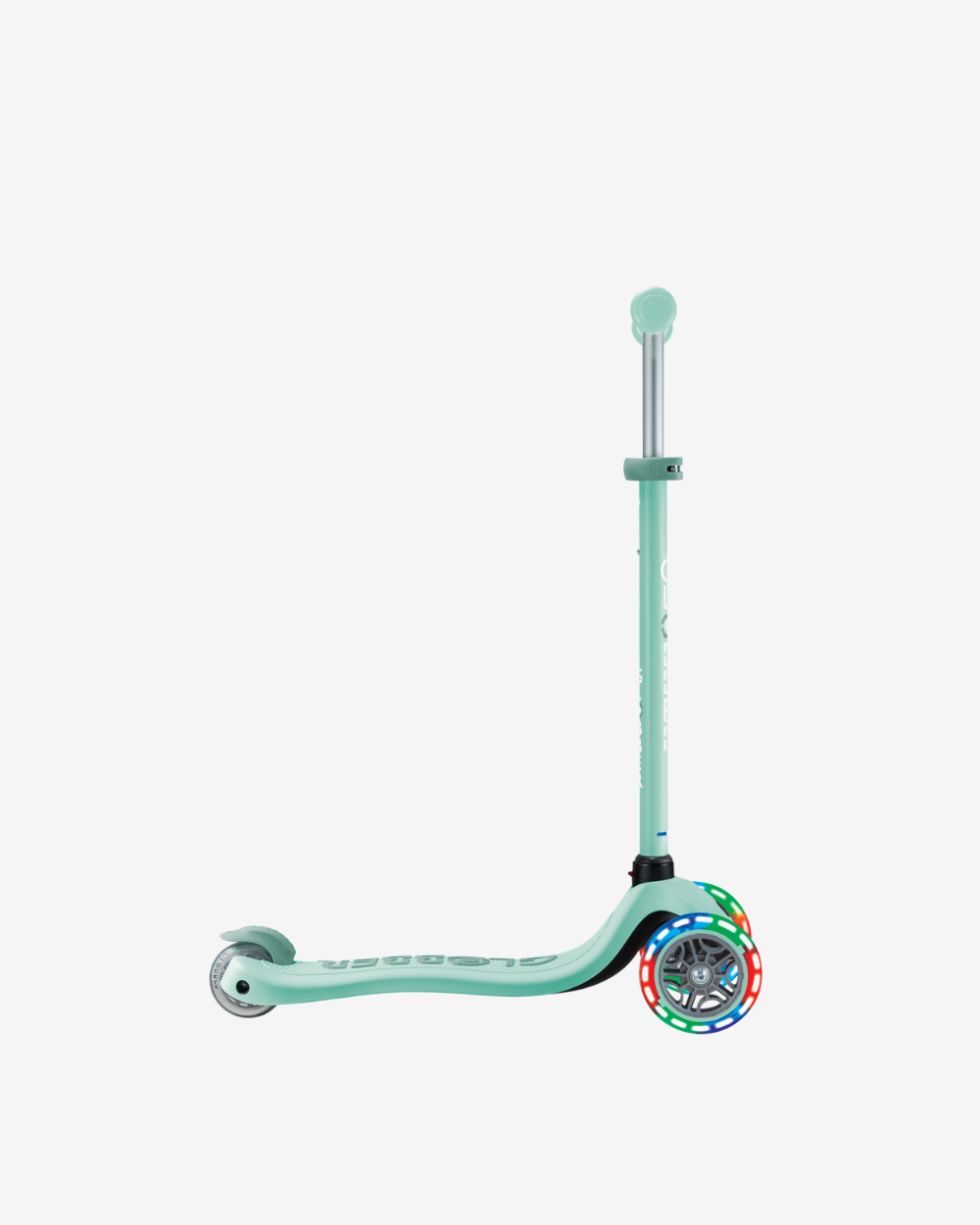 Globber Go Up Sporty V2 3 Wheel Kids Convertible Scooter | Light Up Mint /  Pistachio