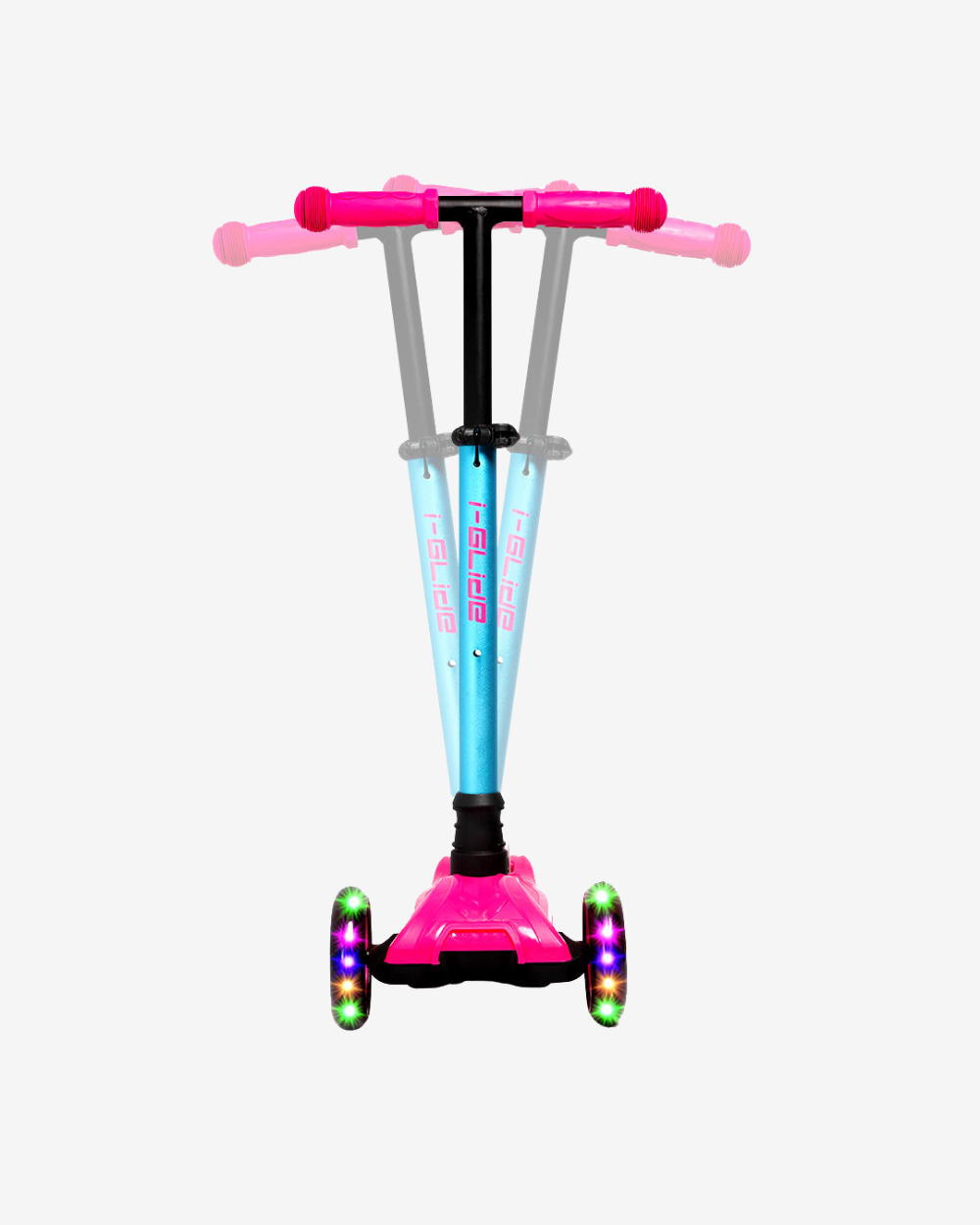 I-GLIDE 3 Wheel Kids Scooter | Pink/Aqua