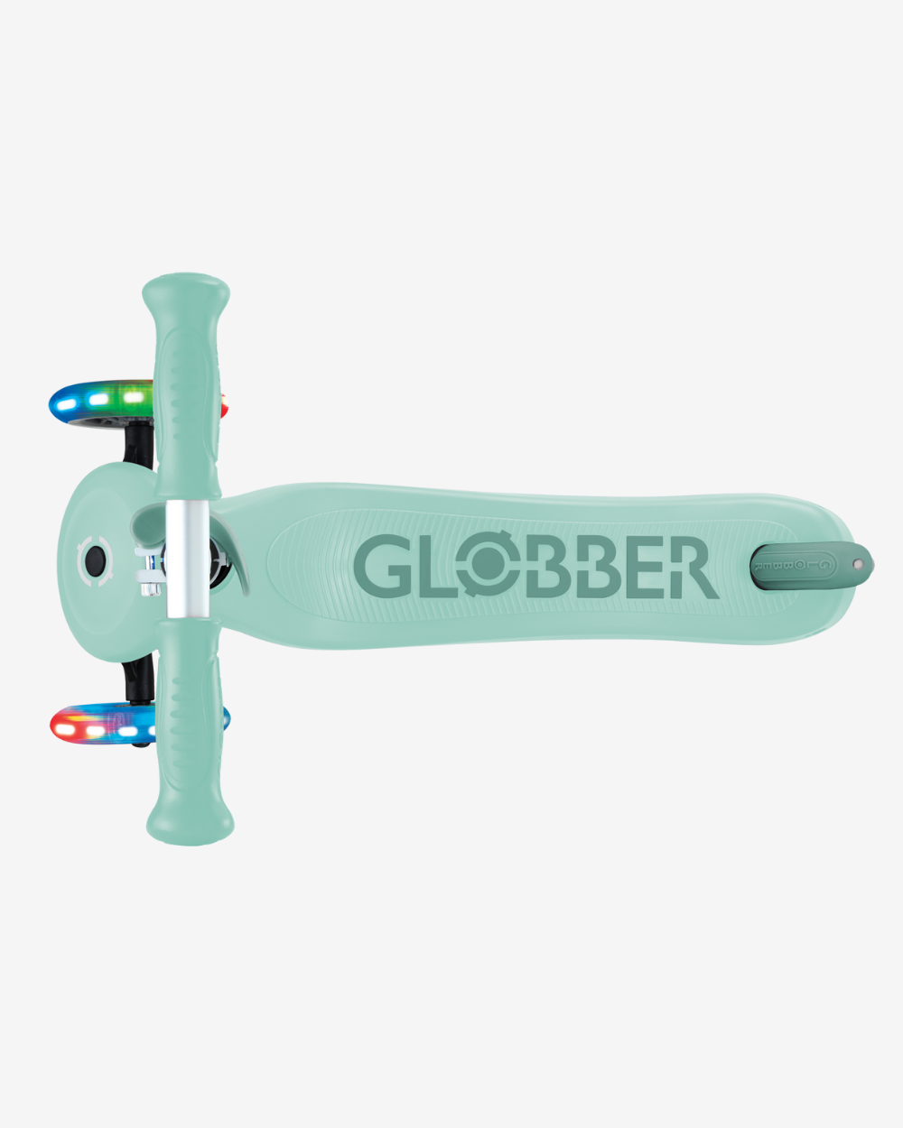 Globber Go Up Sporty V2 3 Wheel Kids Convertible Scooter | Light Up Mint /  Pistachio