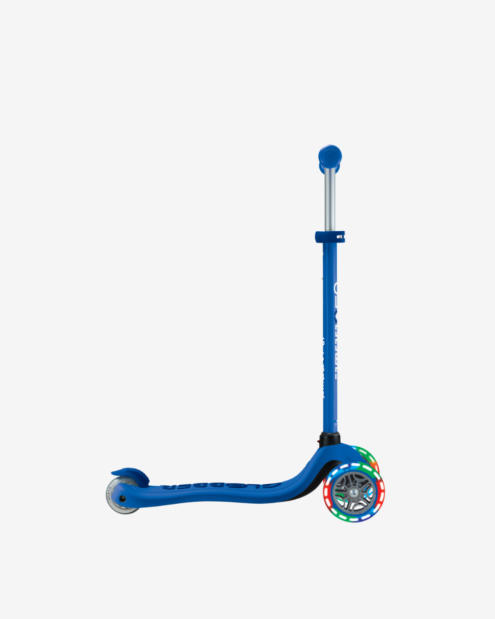 Globber Go Up Sporty V2 3 Wheel Kids Convertible Scooter | Light Up Navy Blue / Dark Navy Blue