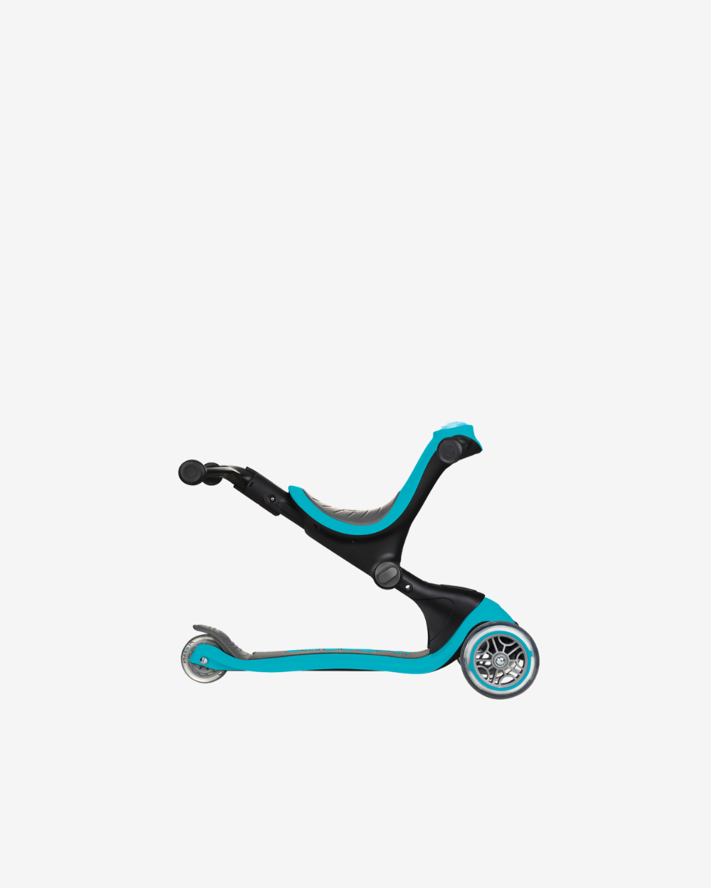 Globber GO UP Deluxe Convertible Scooter with Light up Wheels |  Teal