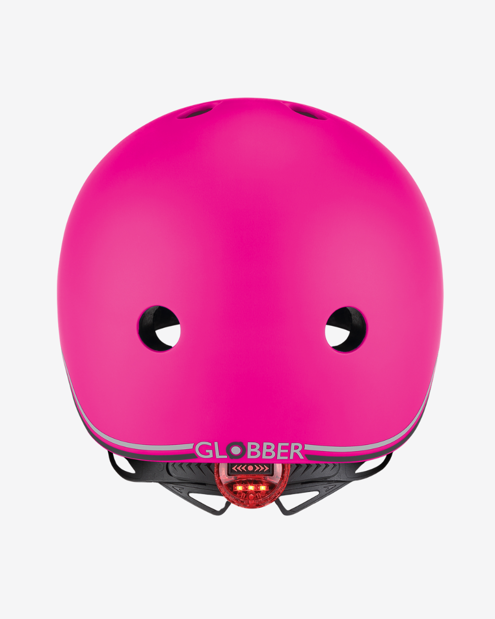 Globber Kids Helmet w/Flashing LED Light | Deep Pink
