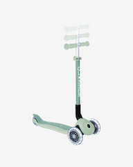 Globber Ecologic Primo Foldable 3 Wheel Scooter with Lights | Pistachio