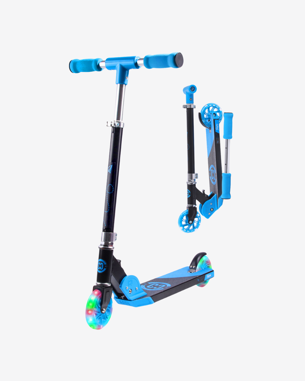 Core Kids Foldy Scooter | Blue with LED wheels