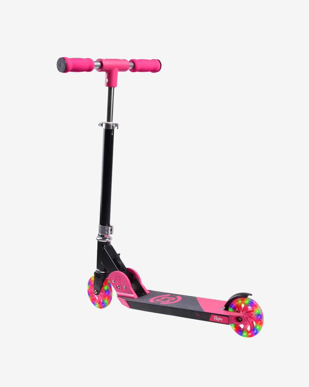 Core Kids Foldy Scooter | Pink with LED wheels