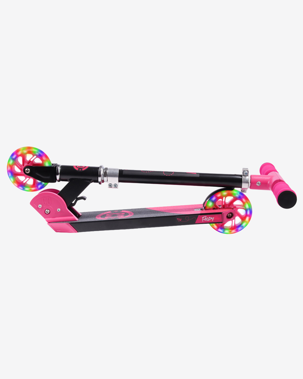 Core Kids Foldy Scooter | Pink with LED wheels