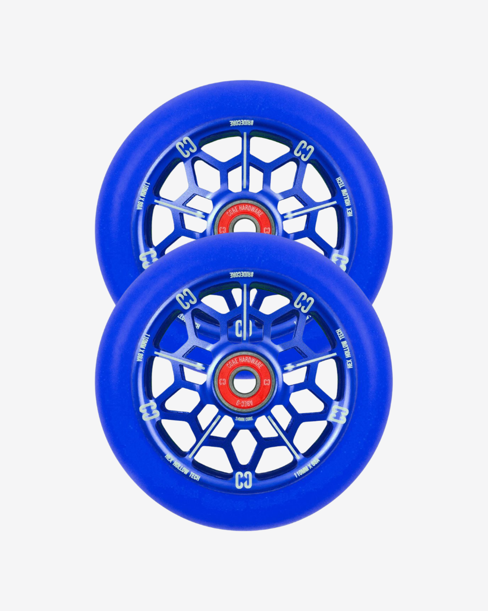 Core HEX Hollow Scooter Wheels 110mm | Navy Blue