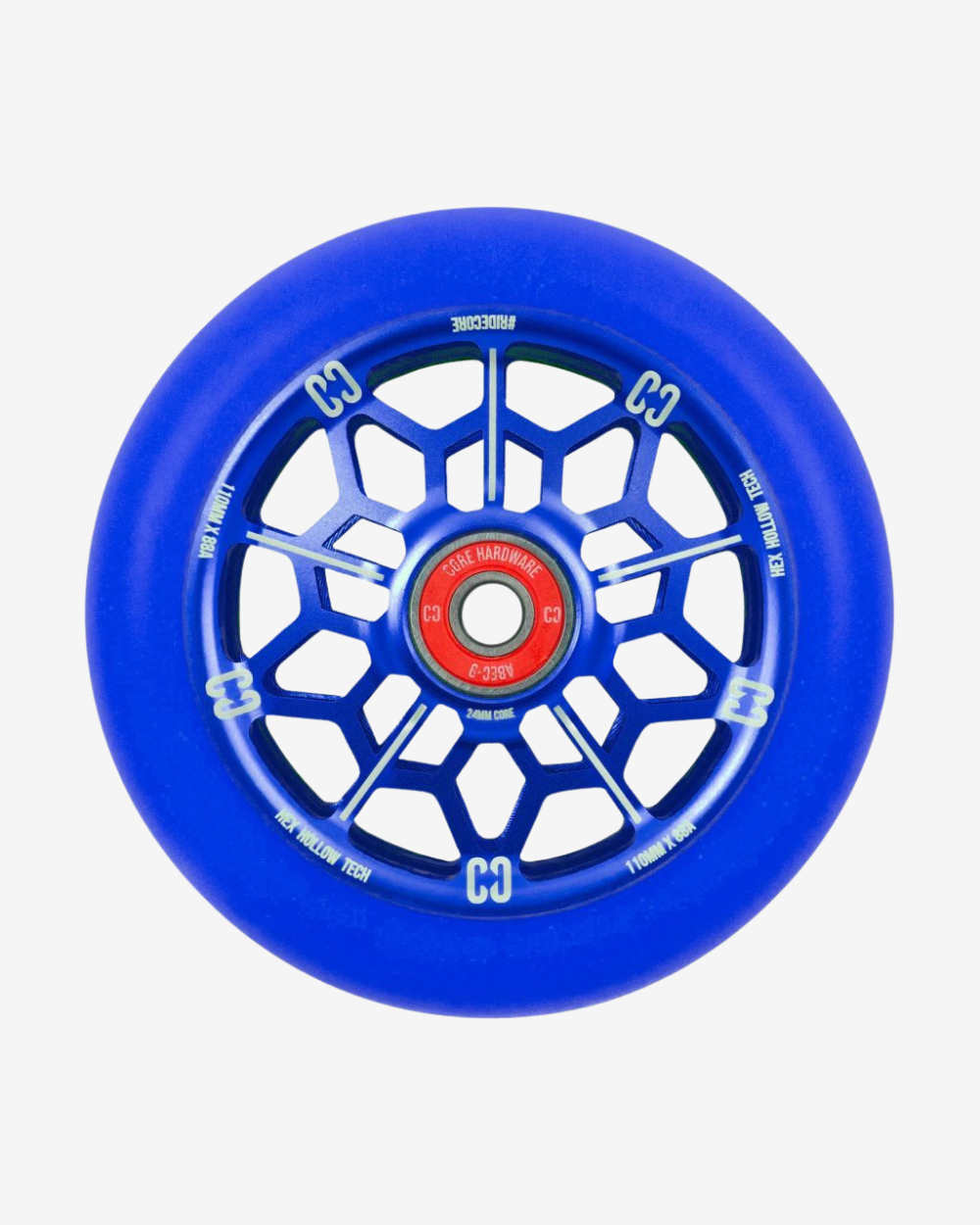 Core HEX Hollow Scooter Wheels 110mm | Navy Blue