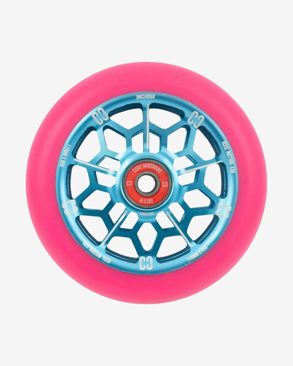 Core HEX Hollow Scooter Wheels 110mm | Pink / Blue