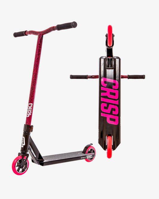 Crisp Blaster Complete Scooter | Black / Pink Cracking