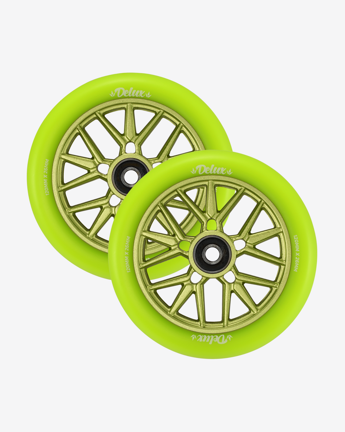 Envy Delux 120mm Wheels | Green