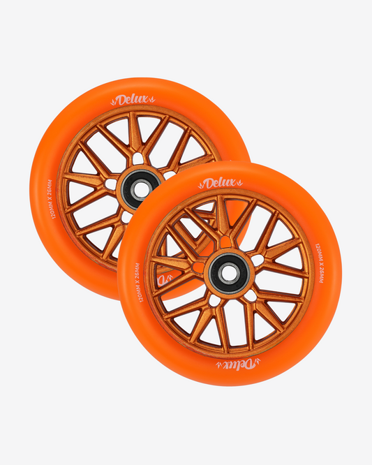 Envy Delux 120mm Wheels | Orange