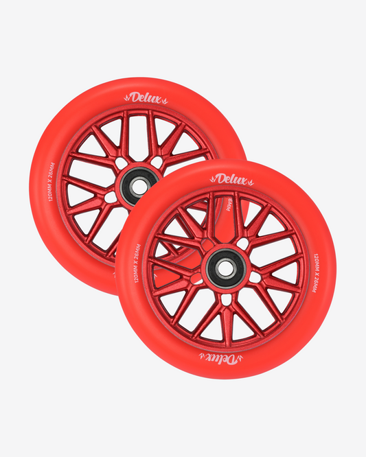 Envy Delux 120mm Wheels | Red