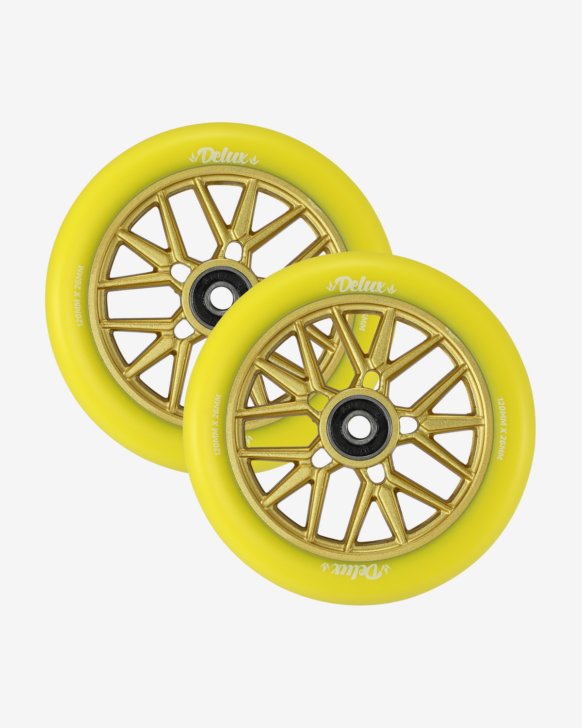 Envy Delux 120mm Wheels | Yellow