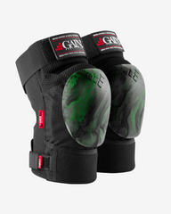 Gain Protection | The Shield Pro Knee Pads | Green / Black Swirl