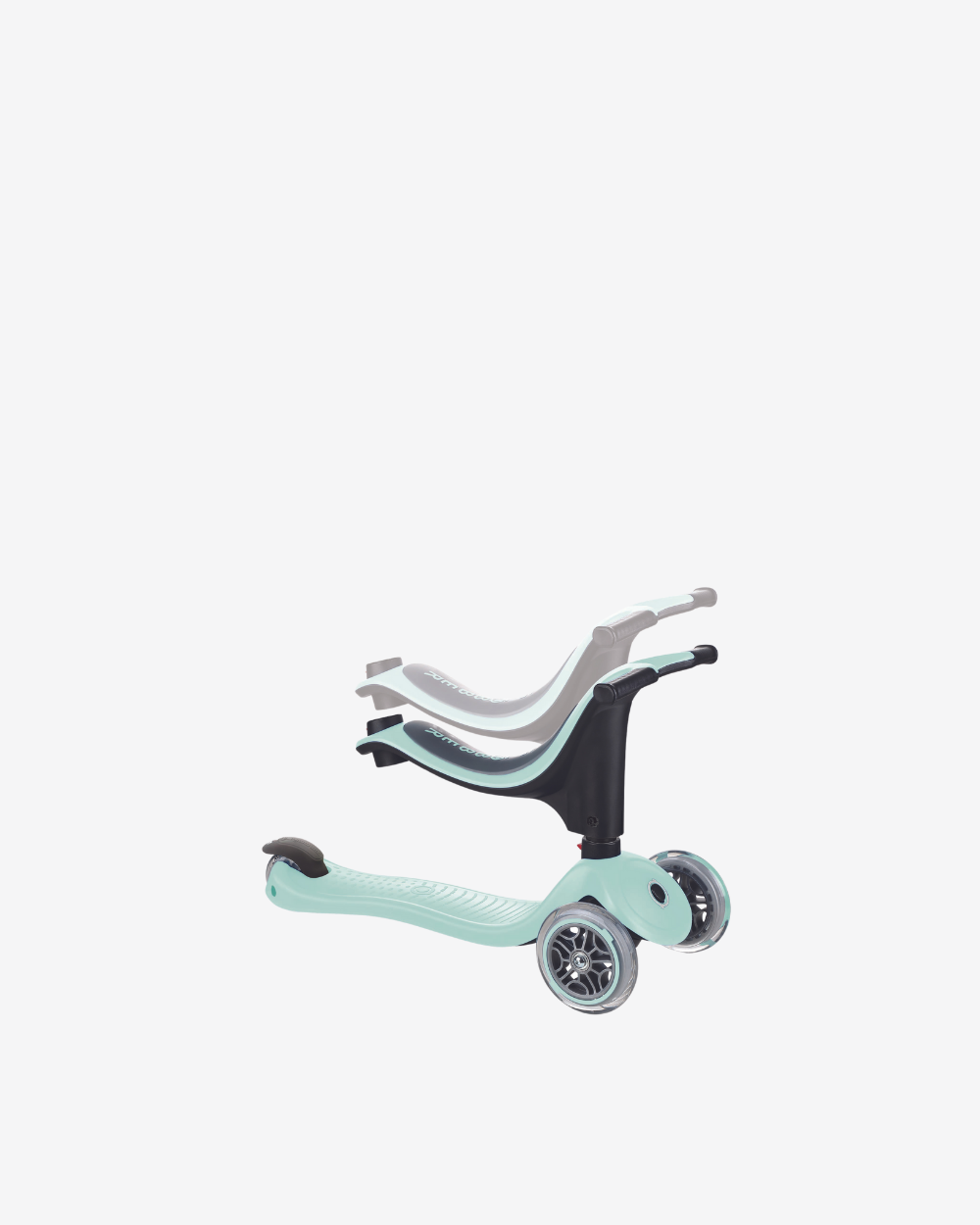Globber Go Up Sporty 3 Wheel Kids Convertible Scooter | Mint