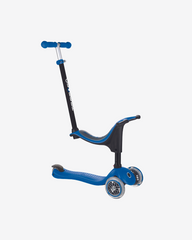 Globber Go Up Sporty 3 Wheel Kids Convertible Scooter | Navy Blue