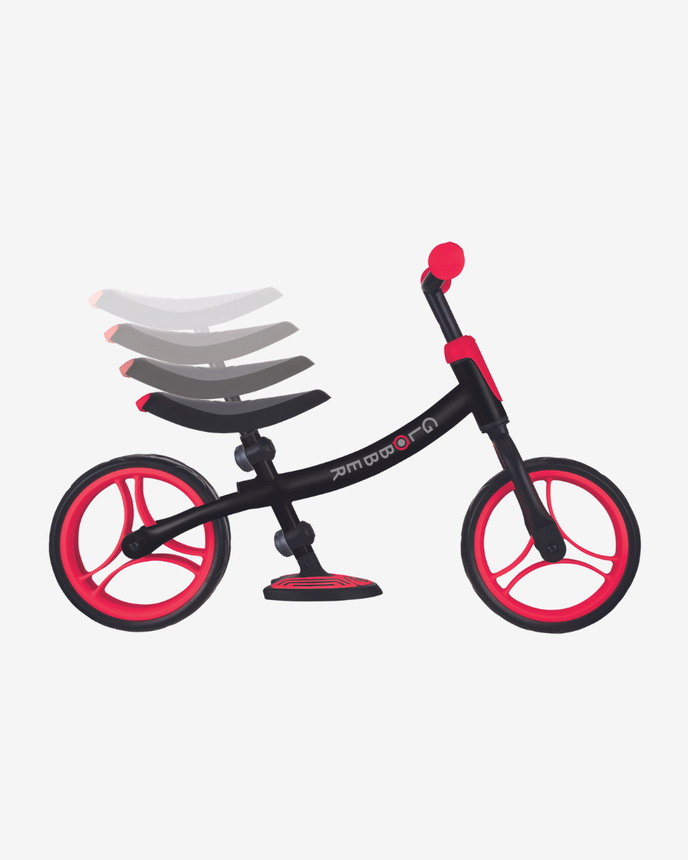 Globber GO BIKE DUO Balance Bike | Black / Red