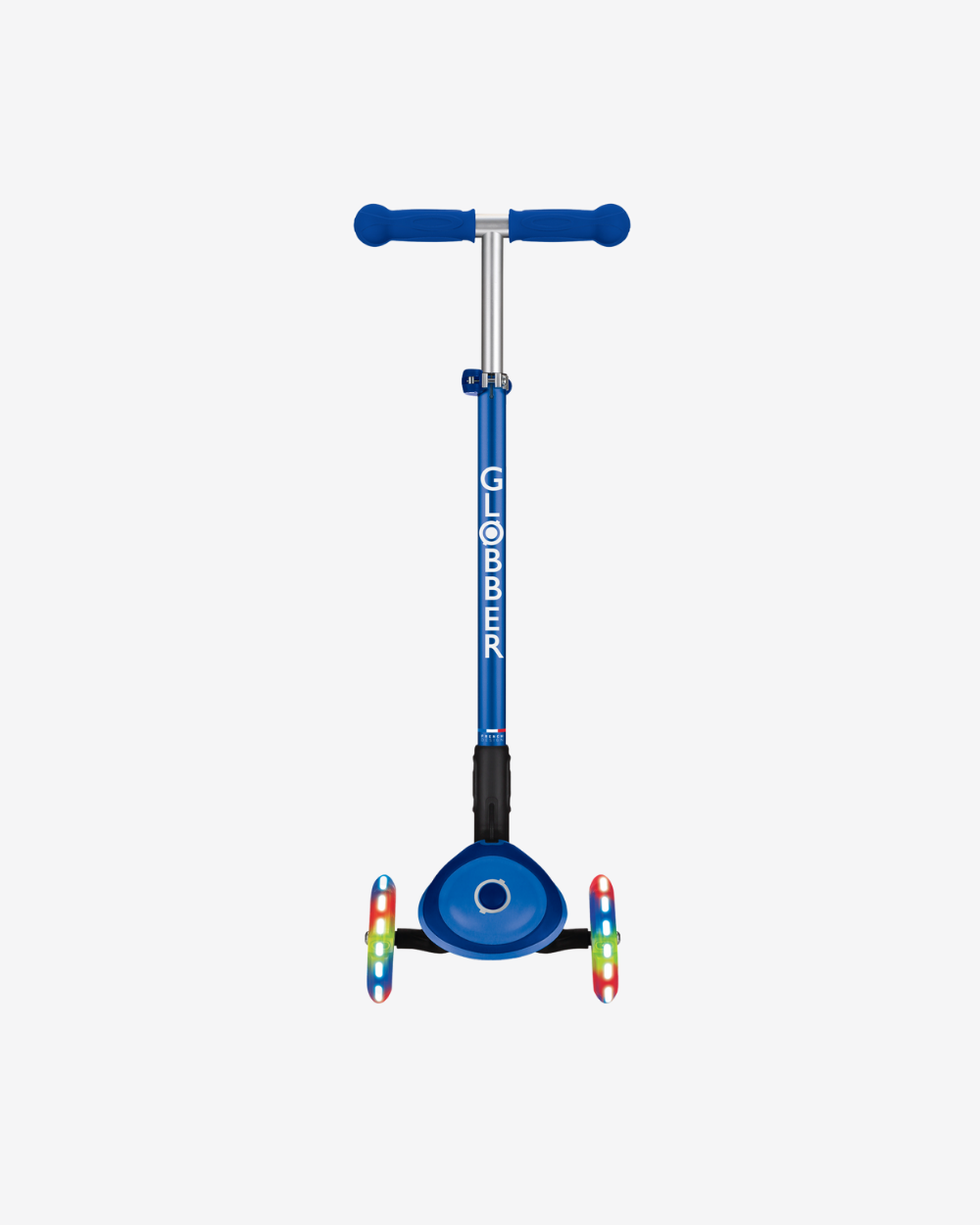 Globber Primo 3 Wheel Kids Scooter Foldable Plus Light Up | Navy Blue