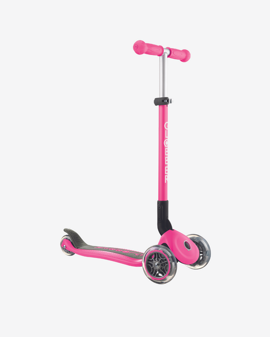 Globber Primo 3 Wheel Kids Scooter Foldable | Deep Pink