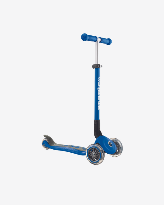 Globber Primo 3 Wheel Kids Scooter Foldable | Navy Blue