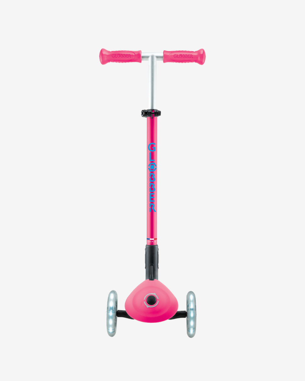 Globber Primo V2 3 Wheel Kids Scooter Foldable Plus | Fuchsia Pink / Sky Blue
