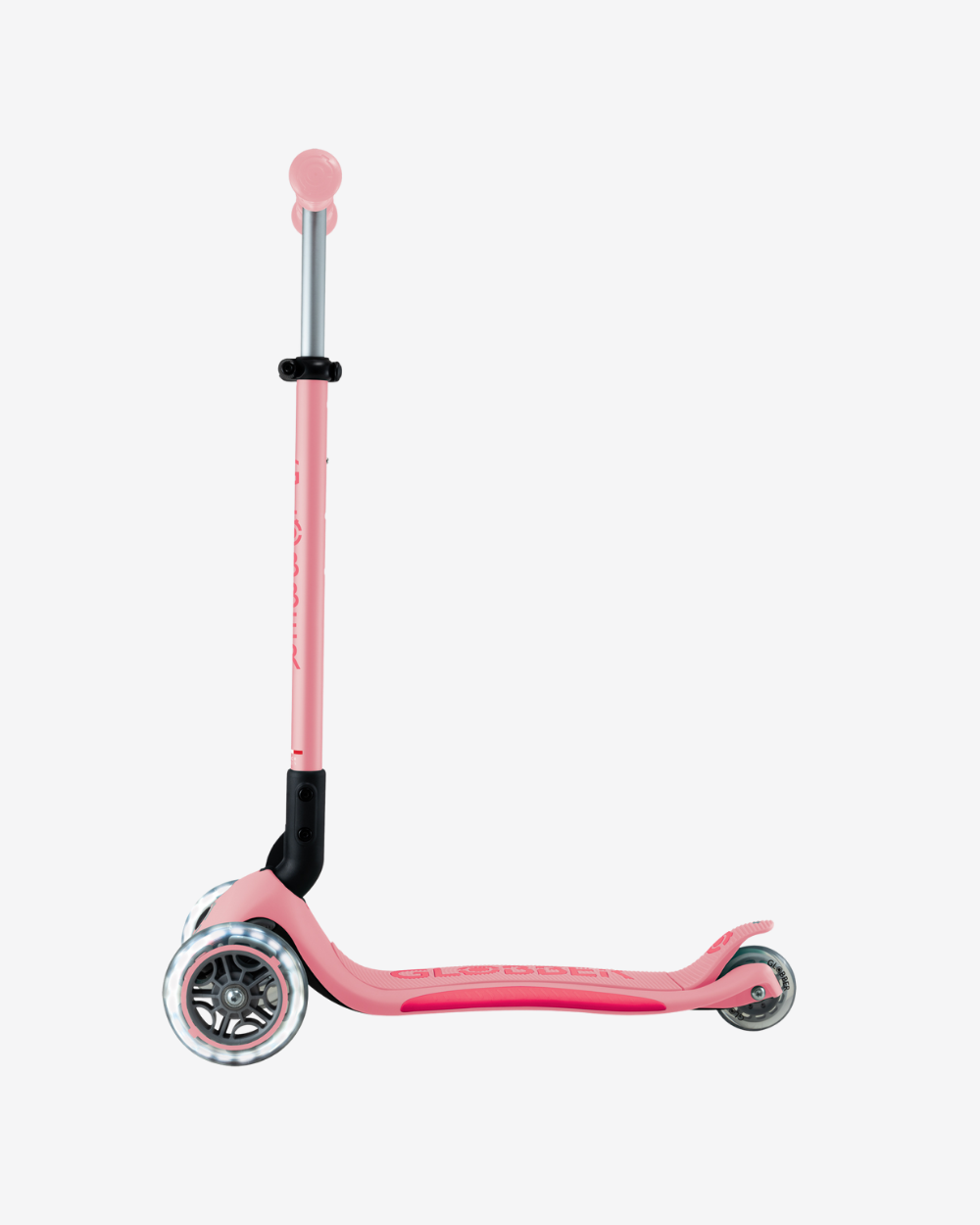 Globber Primo V2 3 Wheel Kids Scooter Foldable Plus | Pastel Pink / Coral