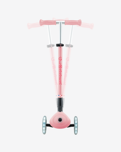 Globber Primo V2 3 Wheel Kids Scooter Foldable Plus | Pastel Pink / Coral