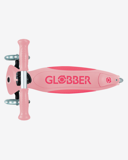 Globber Primo V2 3 Wheel Kids Scooter Foldable Plus | Pastel Pink / Coral
