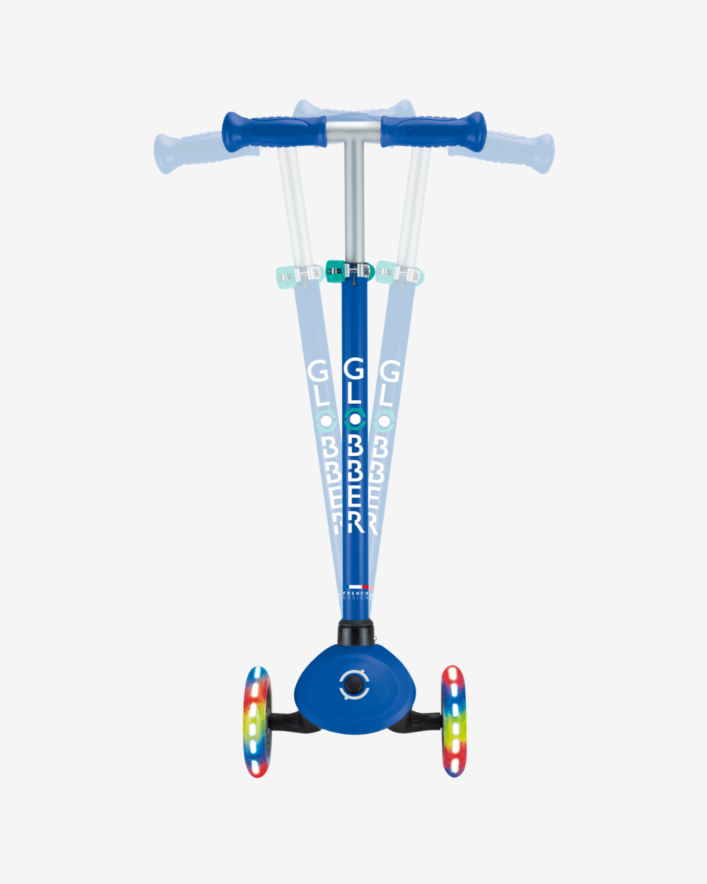 Globber Primo V2 3 Wheel Kids Scooter | Navy Blue / Emerald Green