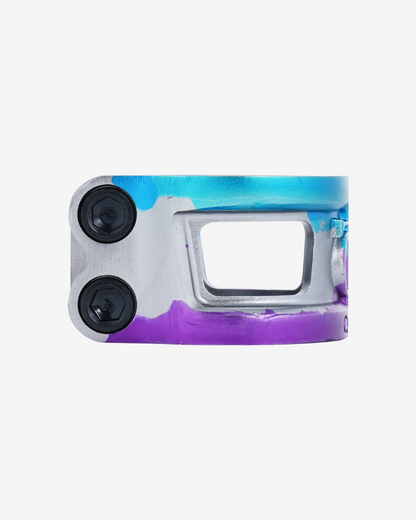 Oath Components | Cage V2 Alloy 2 Bolt Clamp | Blue/Purple/Titanium