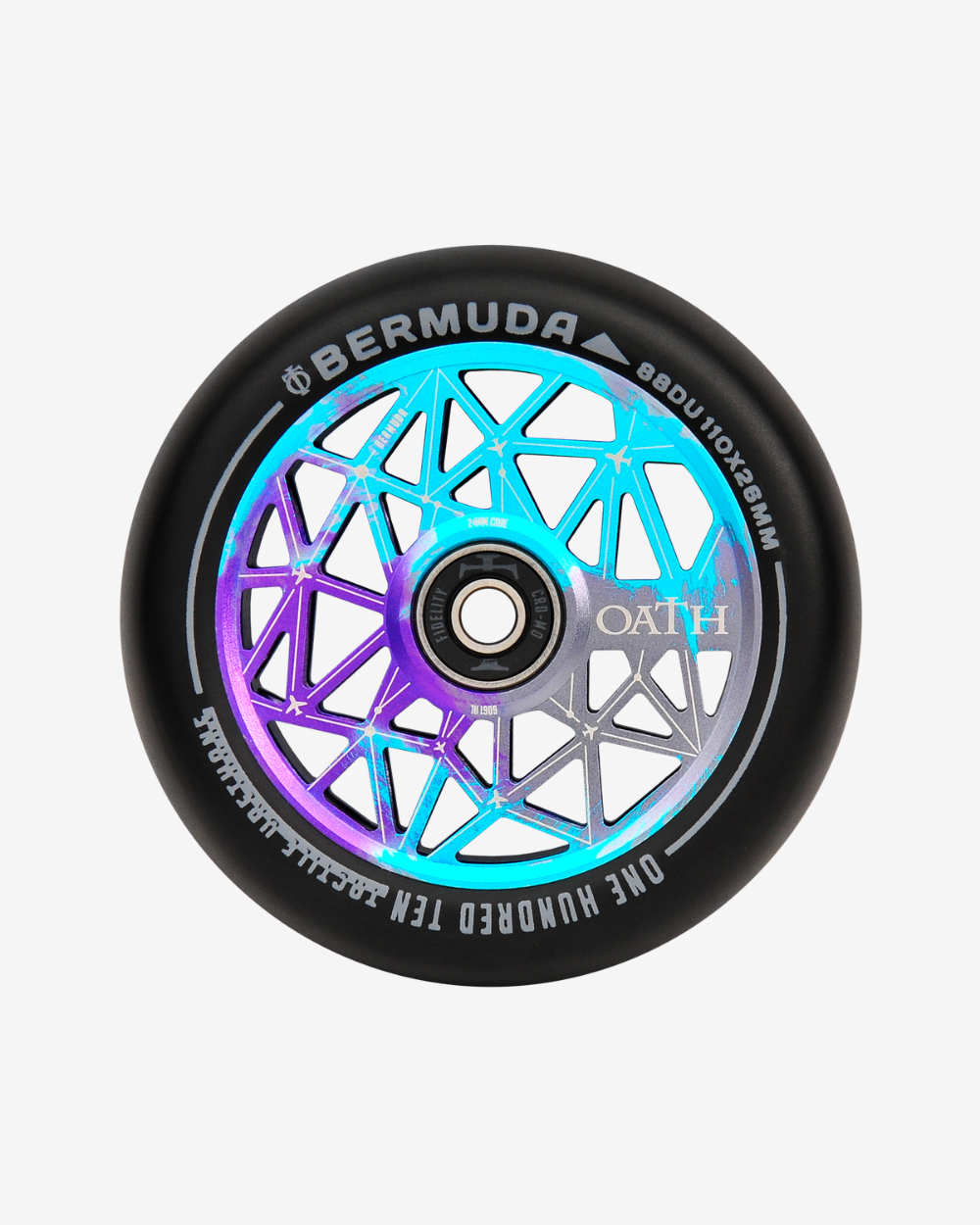 Oath Components | Bermuda 110mm Wheels | Blue/Purple/Titanium