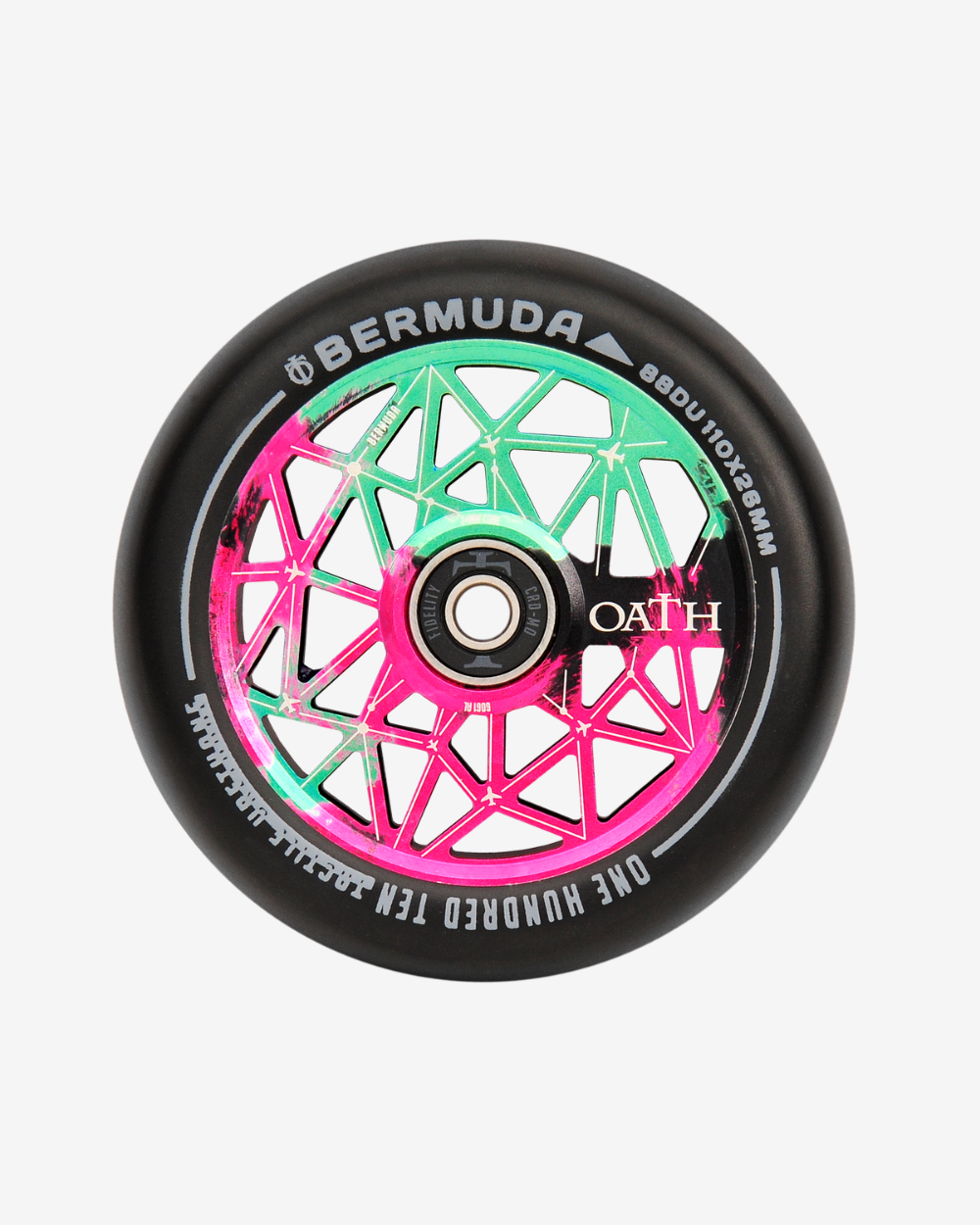 Oath Components | Bermuda 110mm Wheels | Green/Pink/Black