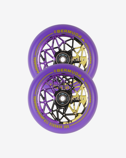 Oath Components | Bermuda 110mm Wheels | Black/Purple/Yellow