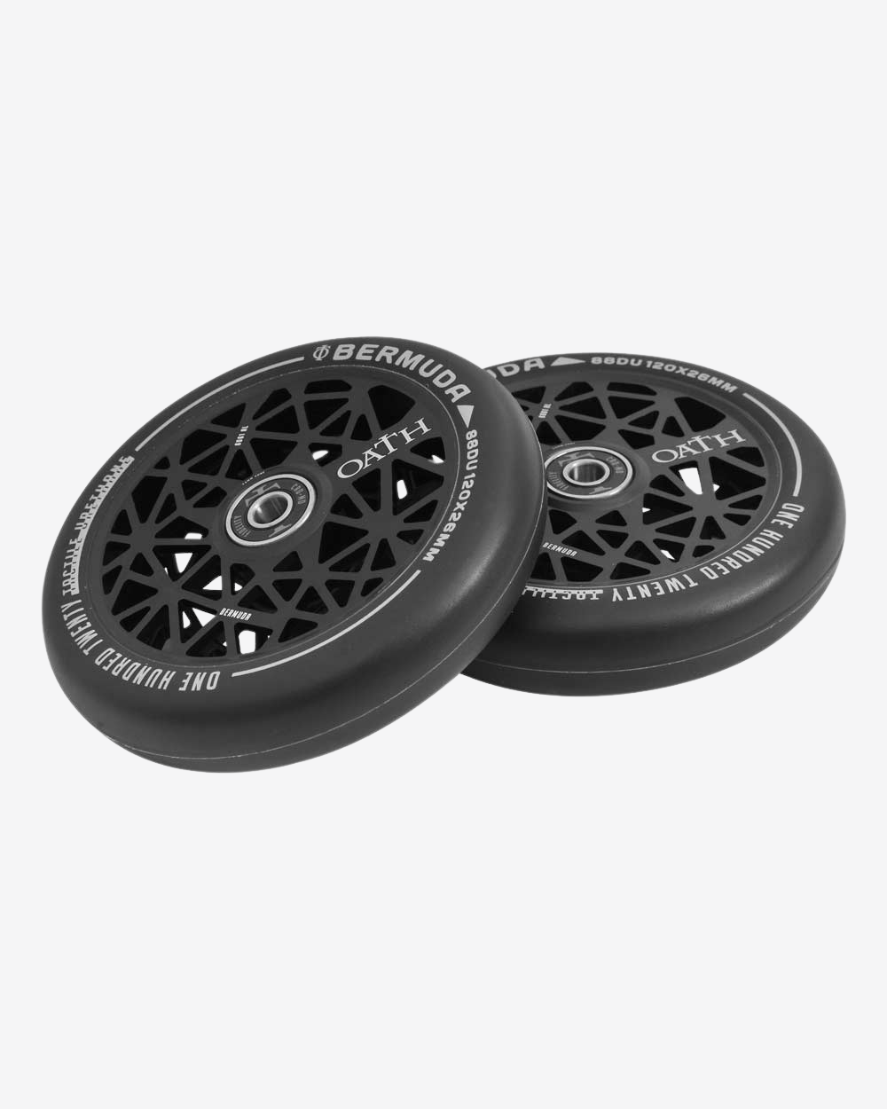 Oath Components | Bermuda 120mm Wheels | Anodised Satin Black