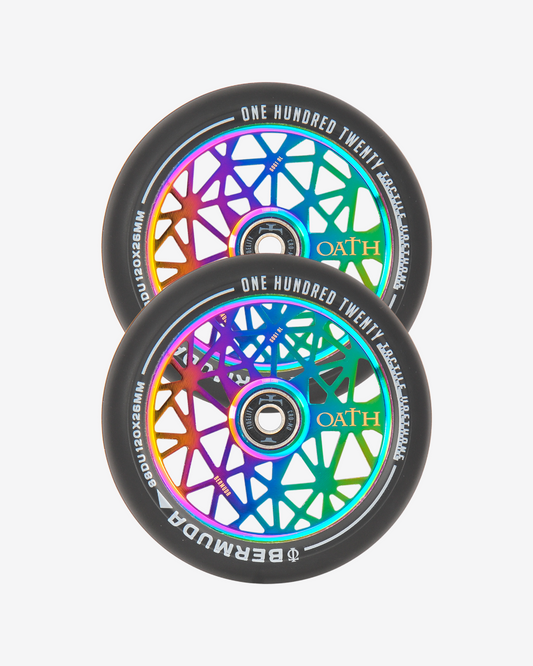 Oath Components | Bermuda 120mm Wheels | Neo Chrome