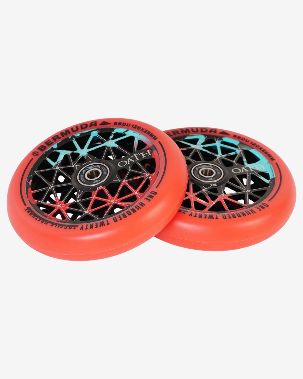 Oath Components | Bermuda 110mm Wheels | Black/Teal/Red