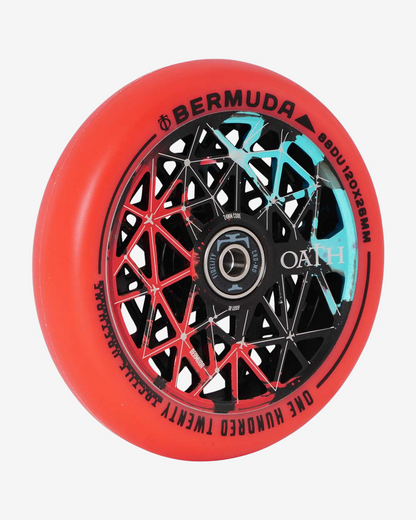 Oath Components | Bermuda 120mm Wheels | Black/Teal/Red
