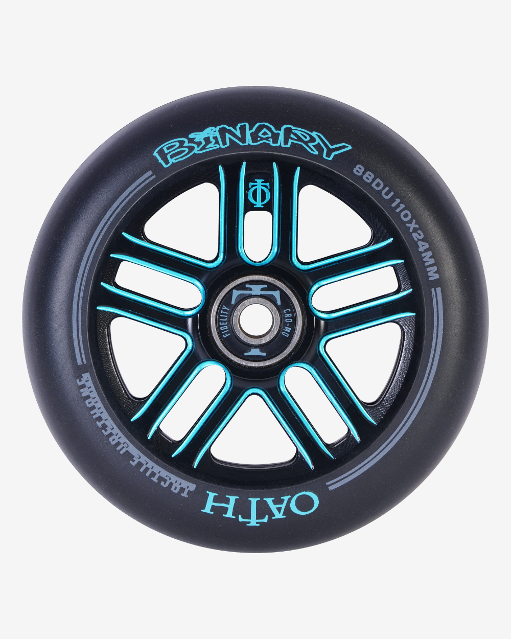 Oath Components | Binary 110mm x 24mm Wheels | Black/Blue