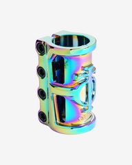 Oath Components | Cage V2 Alloy 4 Bolt SCS Clamp | Neo Chrome