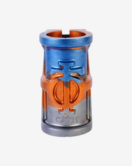 Oath Components | Cage V2 Alloy 4 Bolt SCS Clamp | Orange/Blue/Titanium