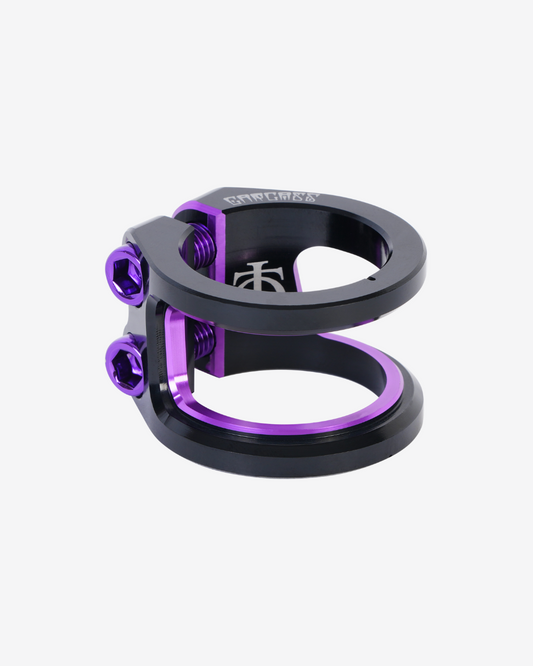 Oath Components | Carcass 2 Bolt Clamp | Black/Purple