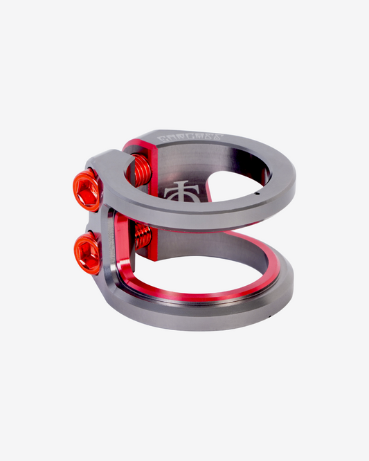 Oath Components | Carcass 2 Bolt Clamp | Red/Titanium